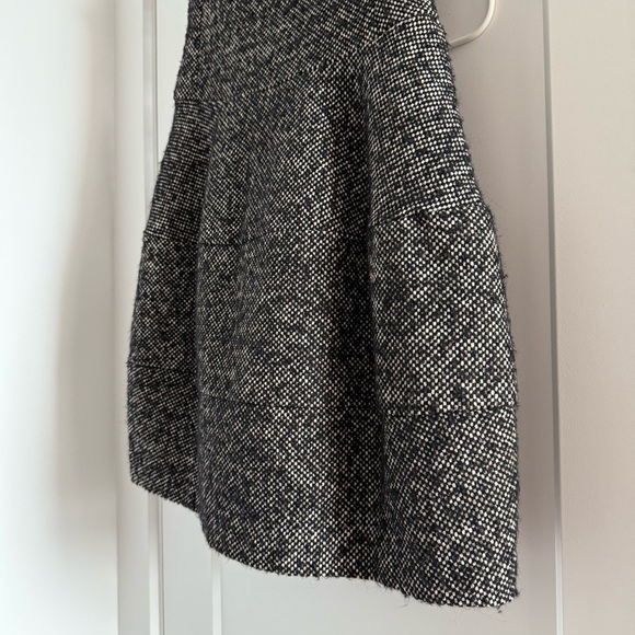 Michael Kors black & white wool tweed drop waist sheath dress - size 0 (XS) - Picture 4 of 7